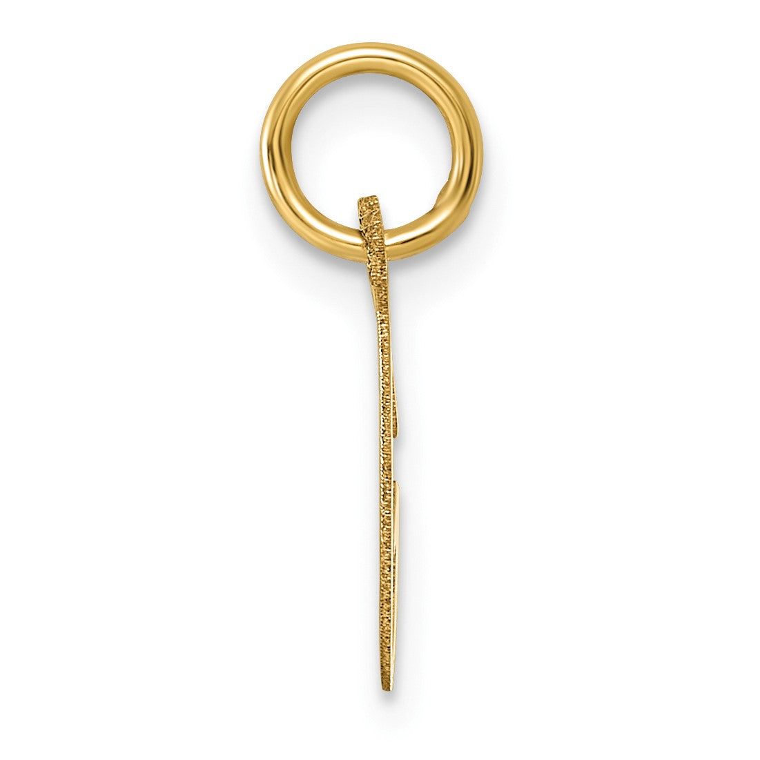 14k Small Slanted Block Letter G Initial Charm
