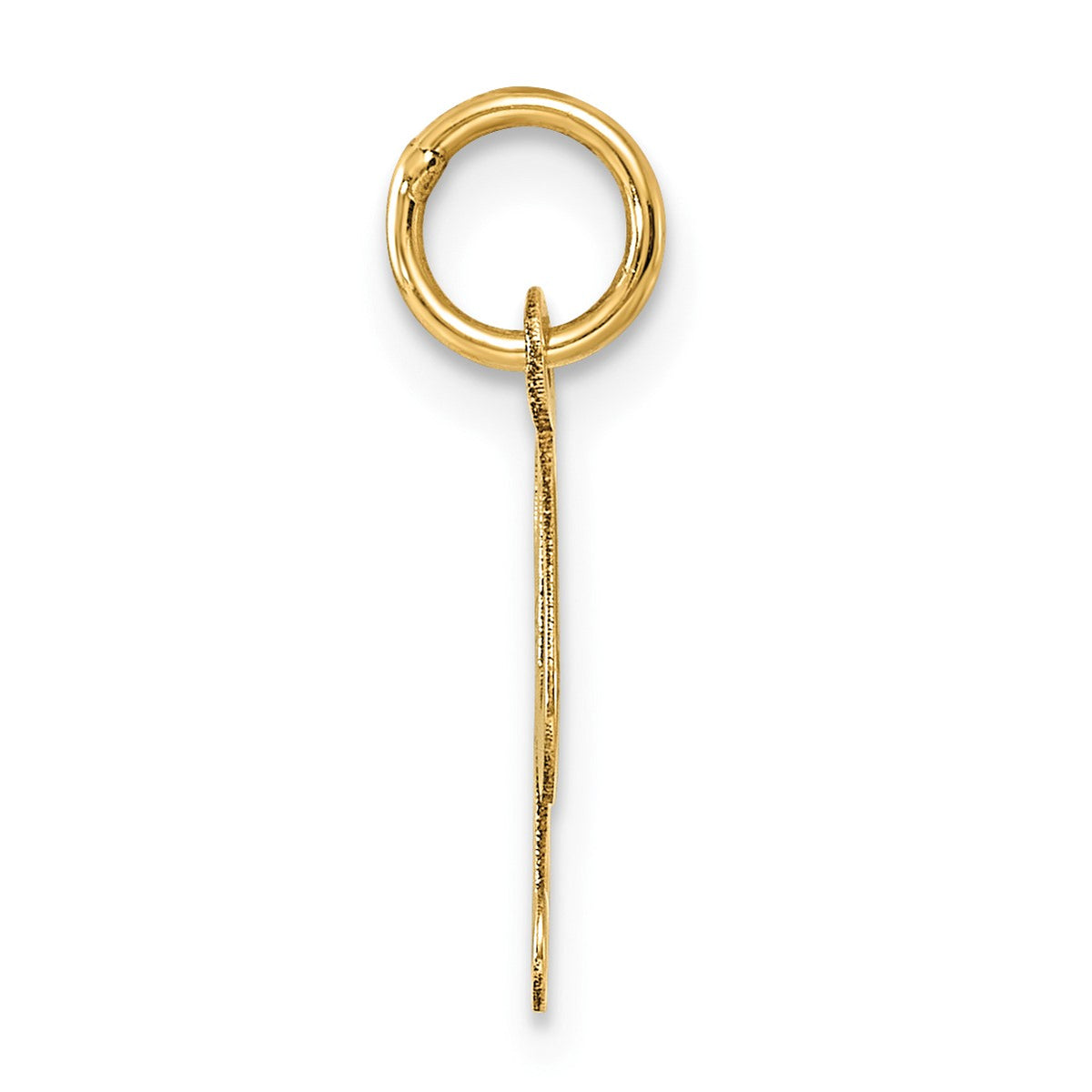 14K Small Fancy Script Letter P Initial Charm