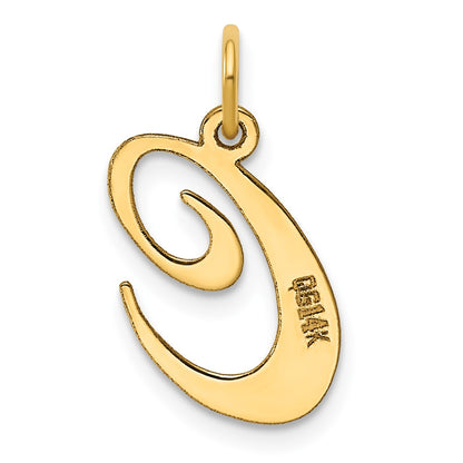 14K Medium Fancy Script Letter C Initial Charm