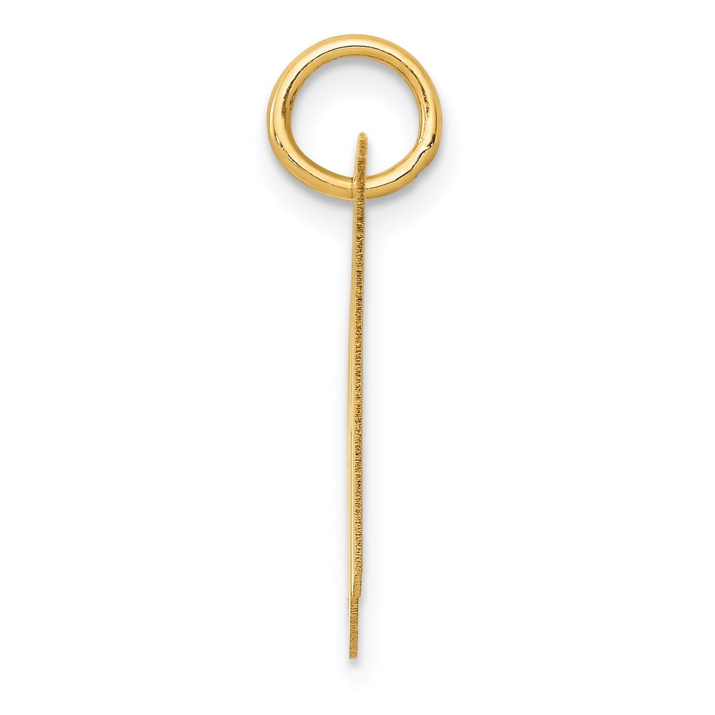 14K Medium Fancy Script Letter H Initial Charm