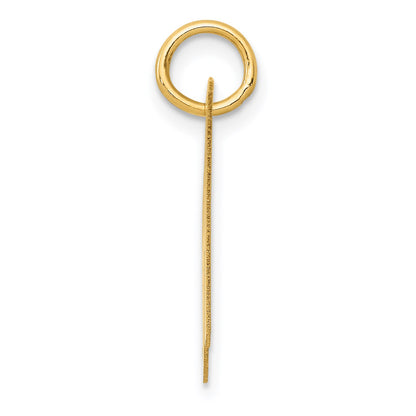 14K Medium Fancy Script Letter H Initial Charm