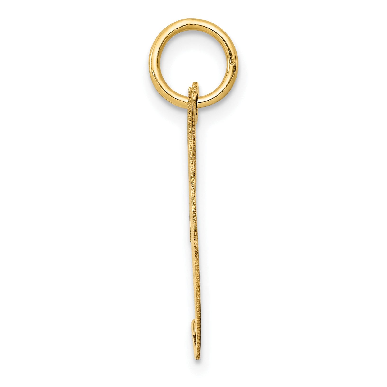 14K Medium Fancy Script Letter J Initial Charm