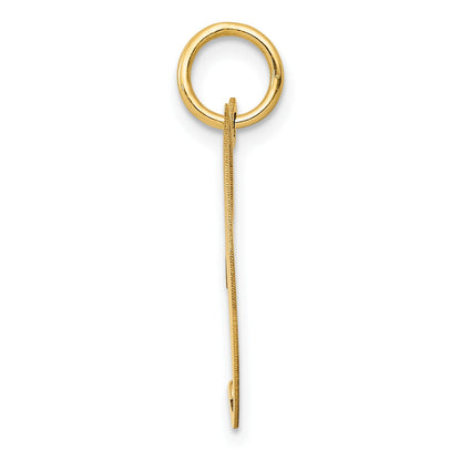 14K Medium Fancy Script Letter J Initial Charm
