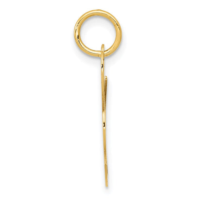 14K Medium Fancy Script Letter L Initial Charm