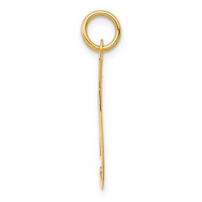 14k Large Fancy Script Letter G Initial Charm