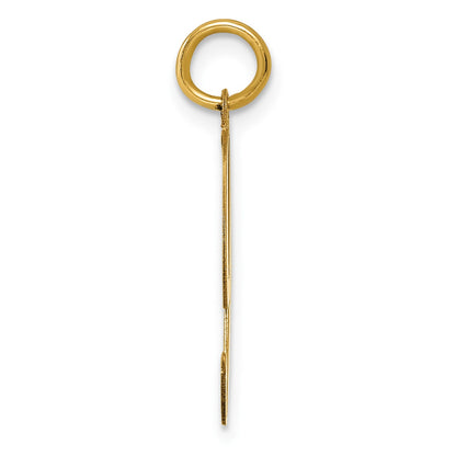 14k Large Fancy Script Letter I Initial Charm