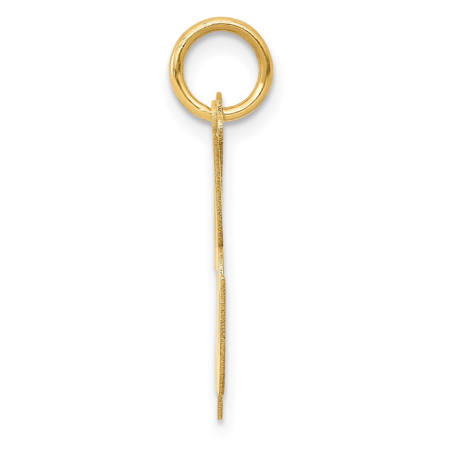 14k Large Fancy Script Letter K Initial Charm