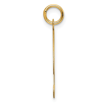 14k Large Fancy Script Letter P Initial Charm