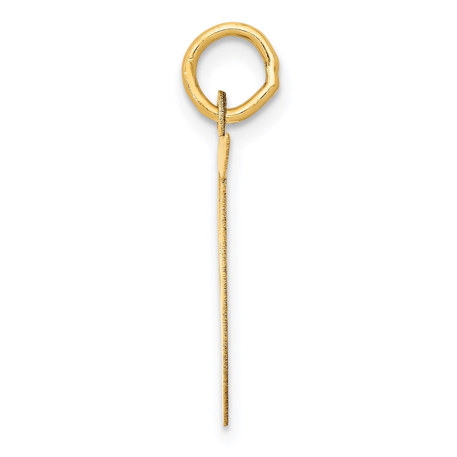 14k Large Fancy Script Letter T Initial Charm