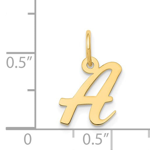 14k Small Script Letter A Initial Charm