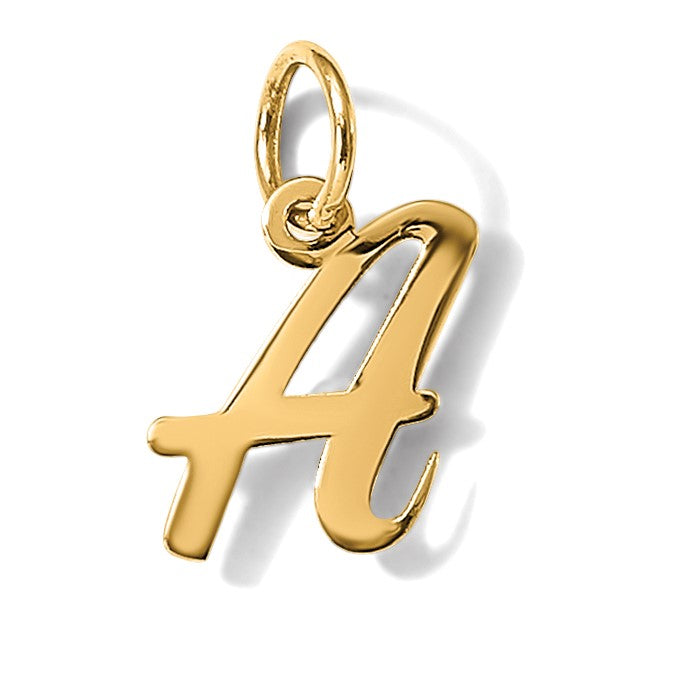 14k Small Script Letter A Initial Charm