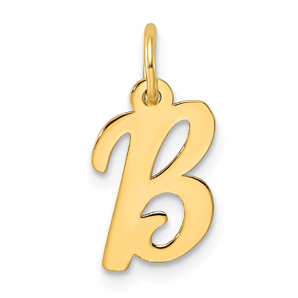 14k Small Script Letter B Initial Charm