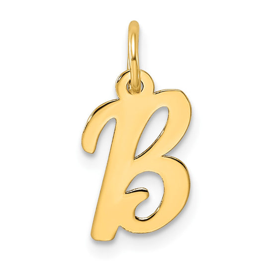 14k Small Script Letter B Initial Charm