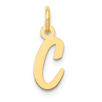 14k Small Script Letter C Initial Charm