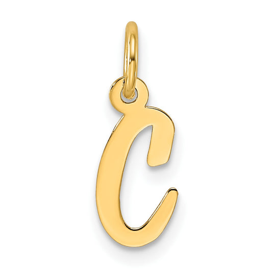 14k Small Script Letter C Initial Charm