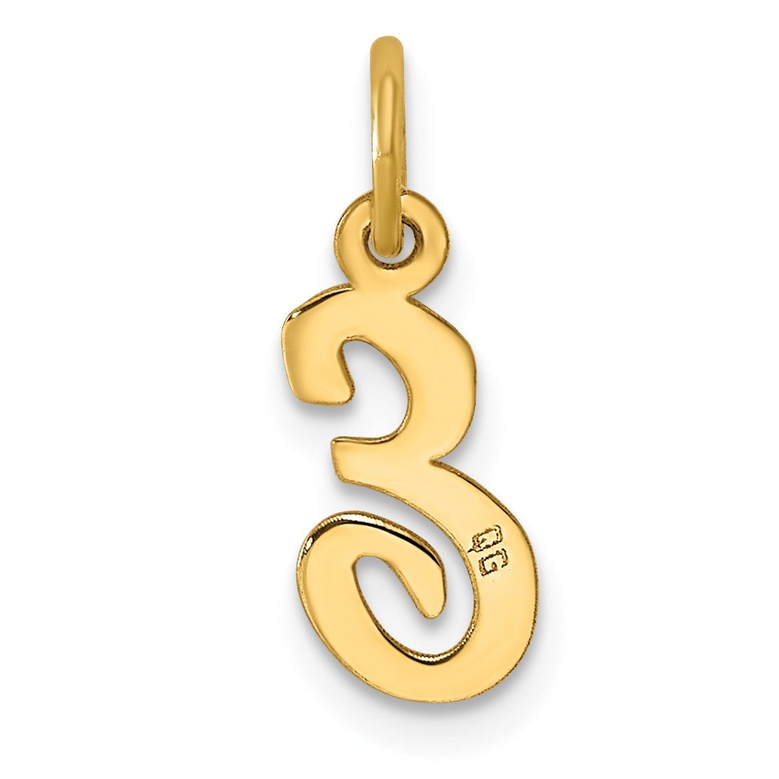 14k Small Script Letter E Initial Charm