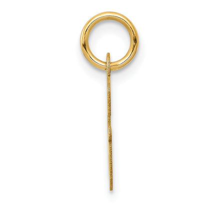 14k Small Script Letter G Initial Charm