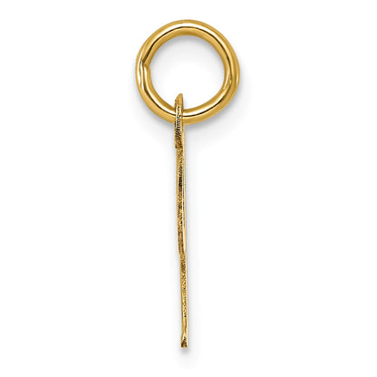 14k Small Script Letter I Initial Charm