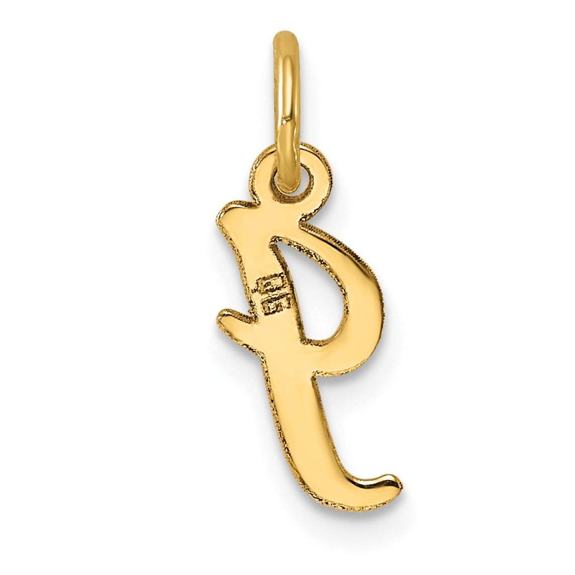 14k Small Script Letter I Initial Charm