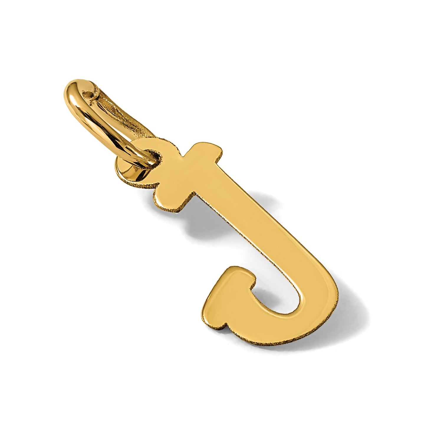 14k Small Script Letter J Initial Charm