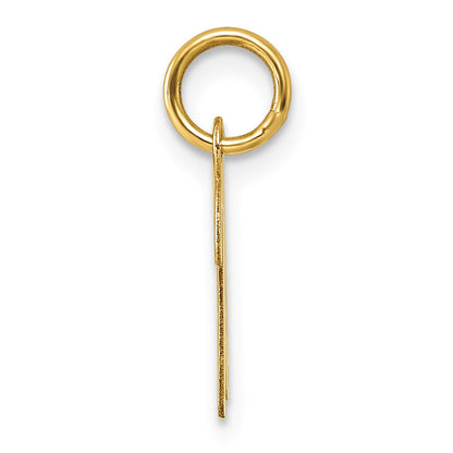 14k Small Script Letter K Initial Charm