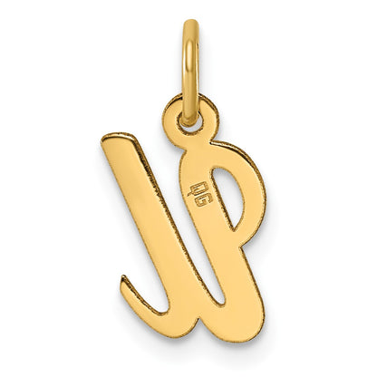 14k Small Script Letter U Initial Charm