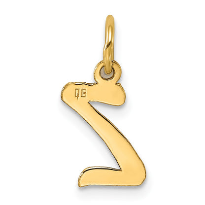 14k Small Script Initial Z Charm