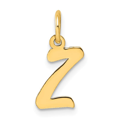 14k Small Script Initial Z Charm