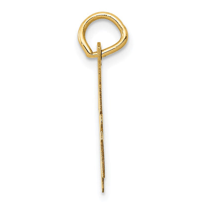 14k Medium Script Letter H Initial Charm