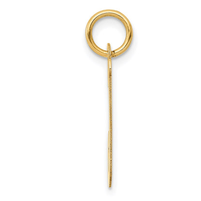 14k Medium Script Letter J Initial Charm