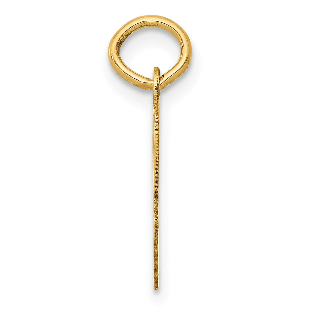 14k Medium Script Letter W Initial Charm