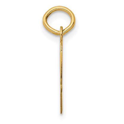 14k Medium Script Letter W Initial Charm