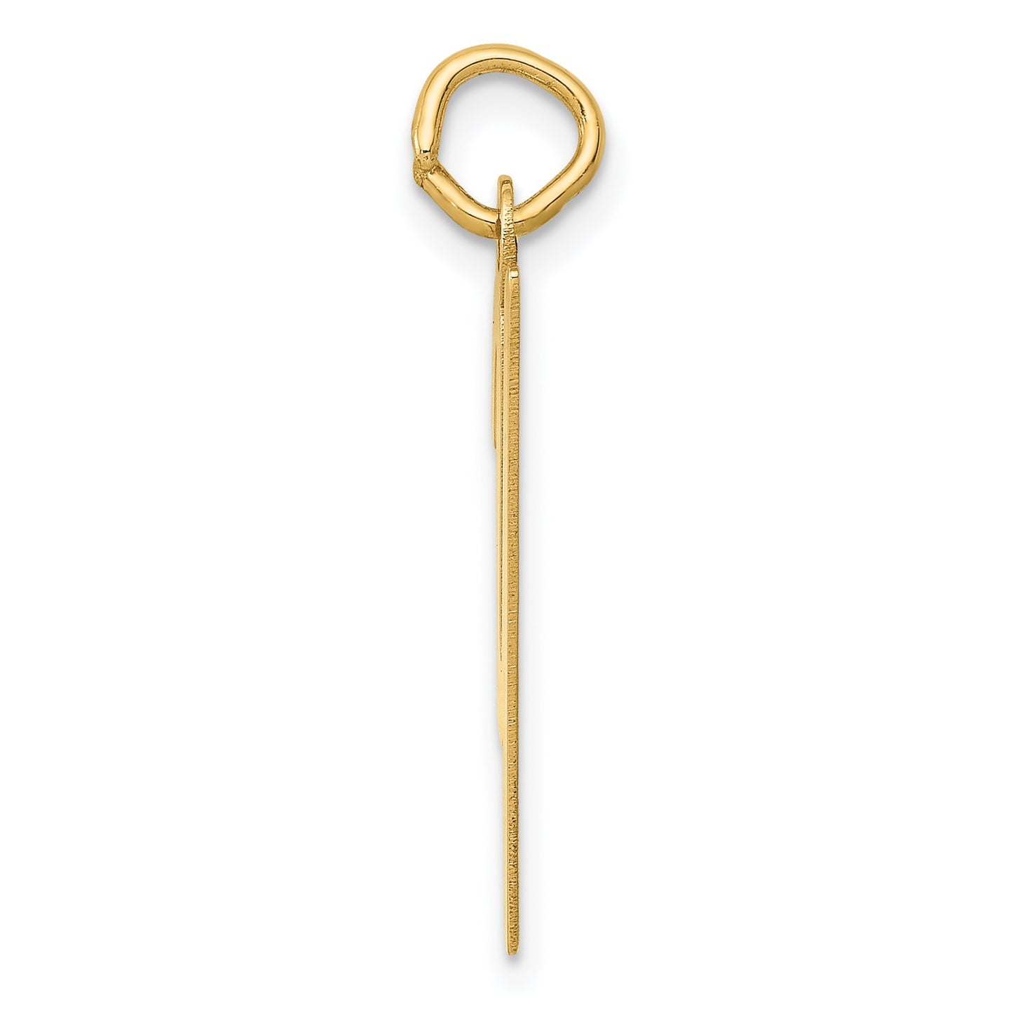 14k Medium Script Letter Y Initial Charm