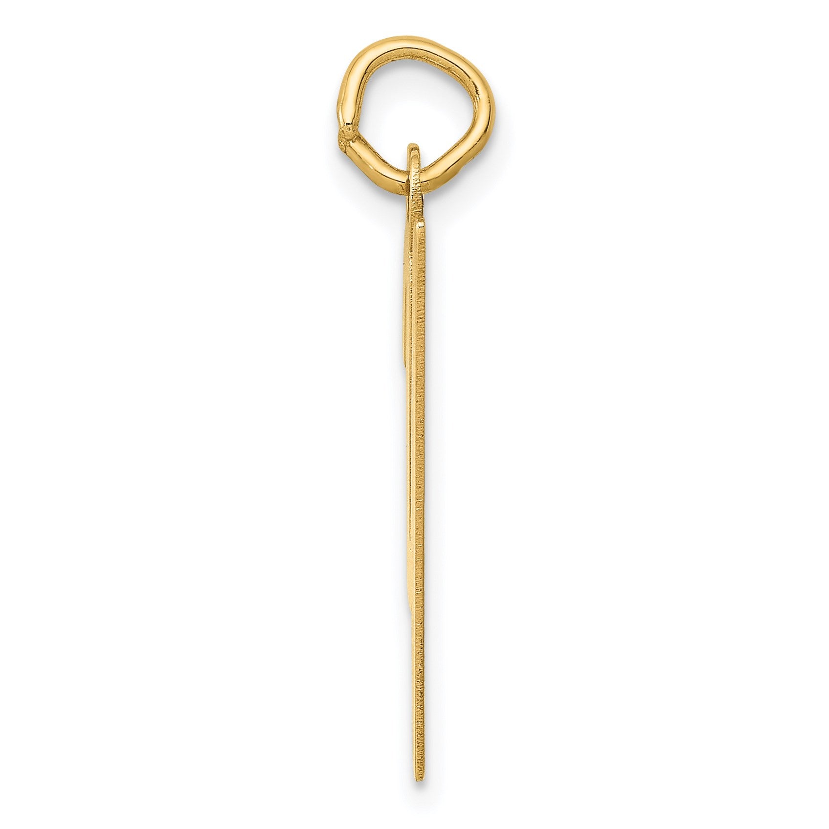 14k Medium Script Letter Y Initial Charm