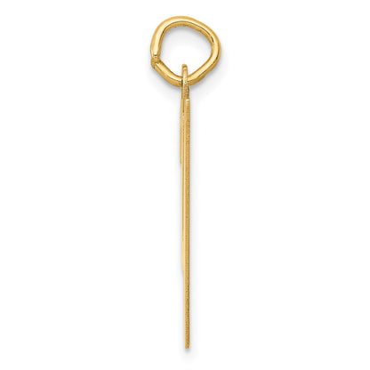 14k Medium Script Letter Y Initial Charm