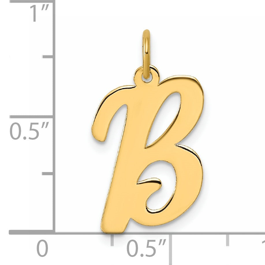 14k Large Script Letter B Initial Charm