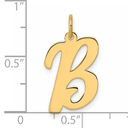 14k Large Script Letter B Initial Charm