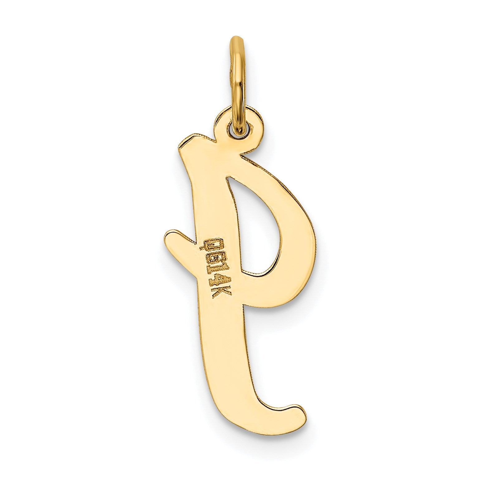 14k Large Script Letter I Initial Charm
