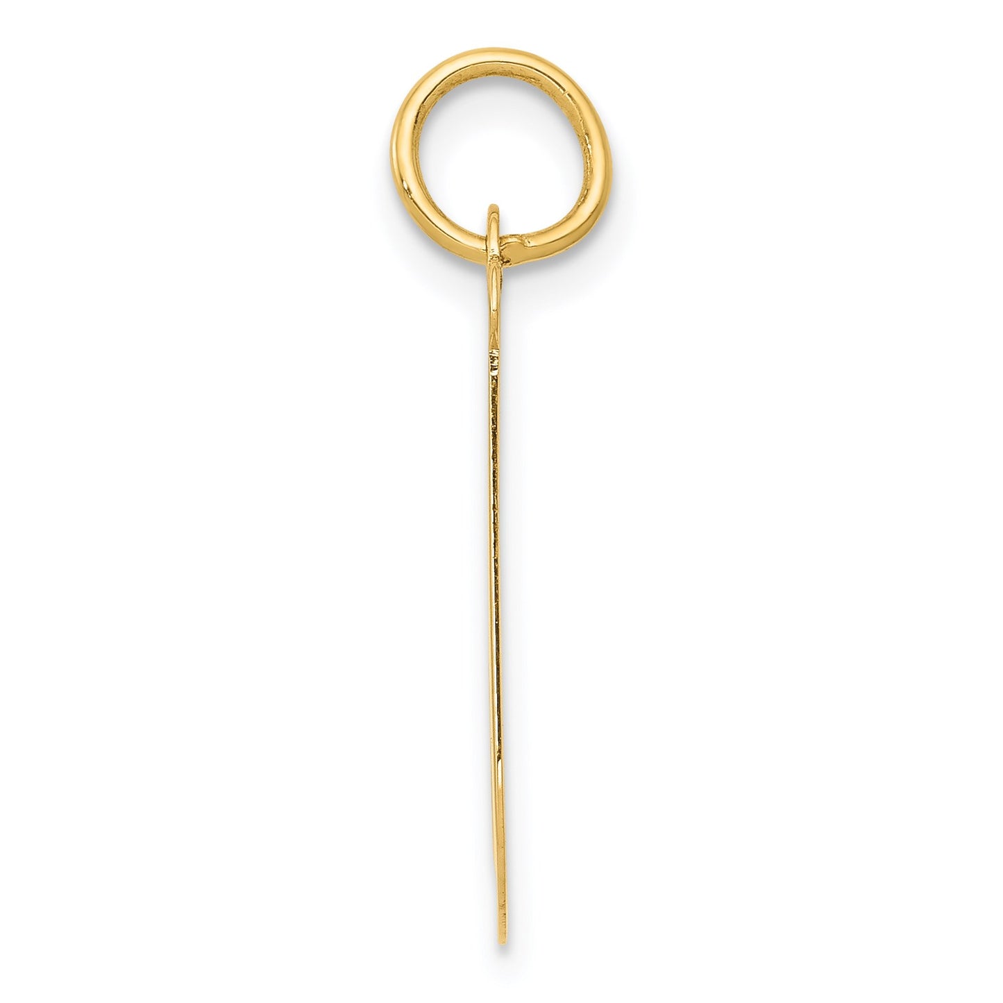 14k Large Script Letter J Initial Charm