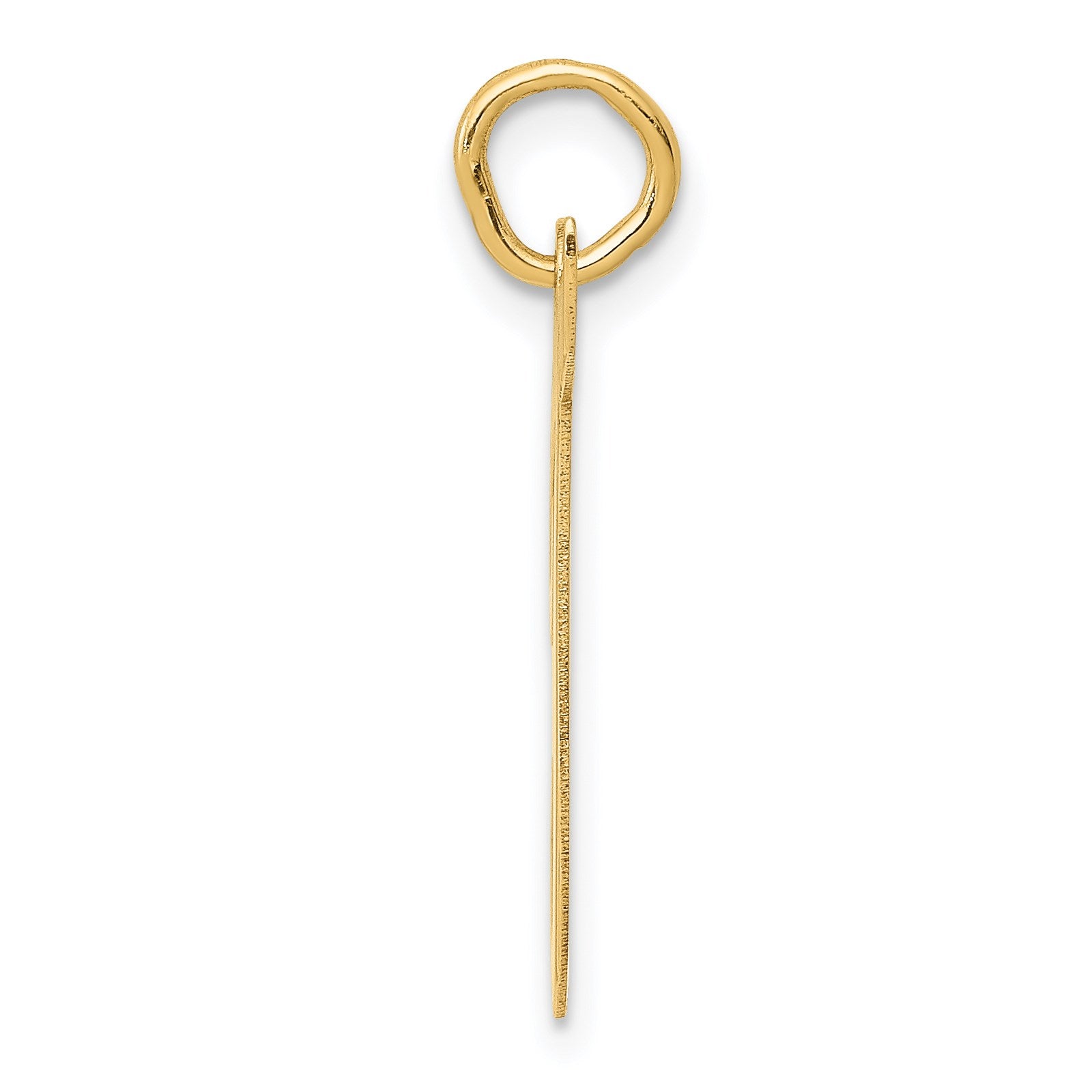 14k Large Script Letter T Initial Charm