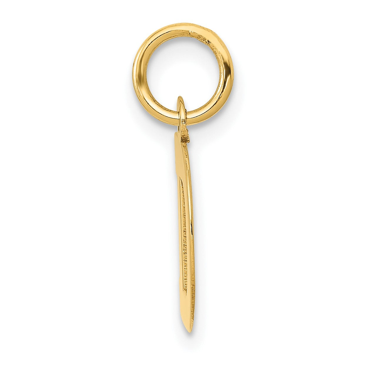 14k Small Block Letter D Initial Charm