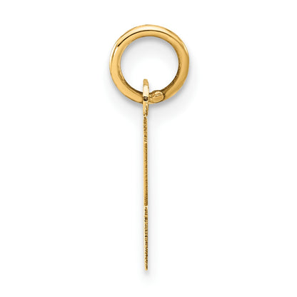 14k Small Block Initial Z Charm