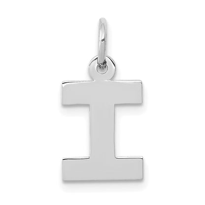 14KW Small Block Letter I Initial Charm