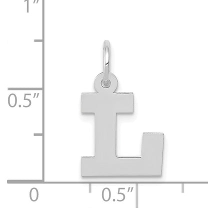 14KW Small Block Letter L Initial Charm