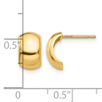 14k Polished Fancy Post Earrings