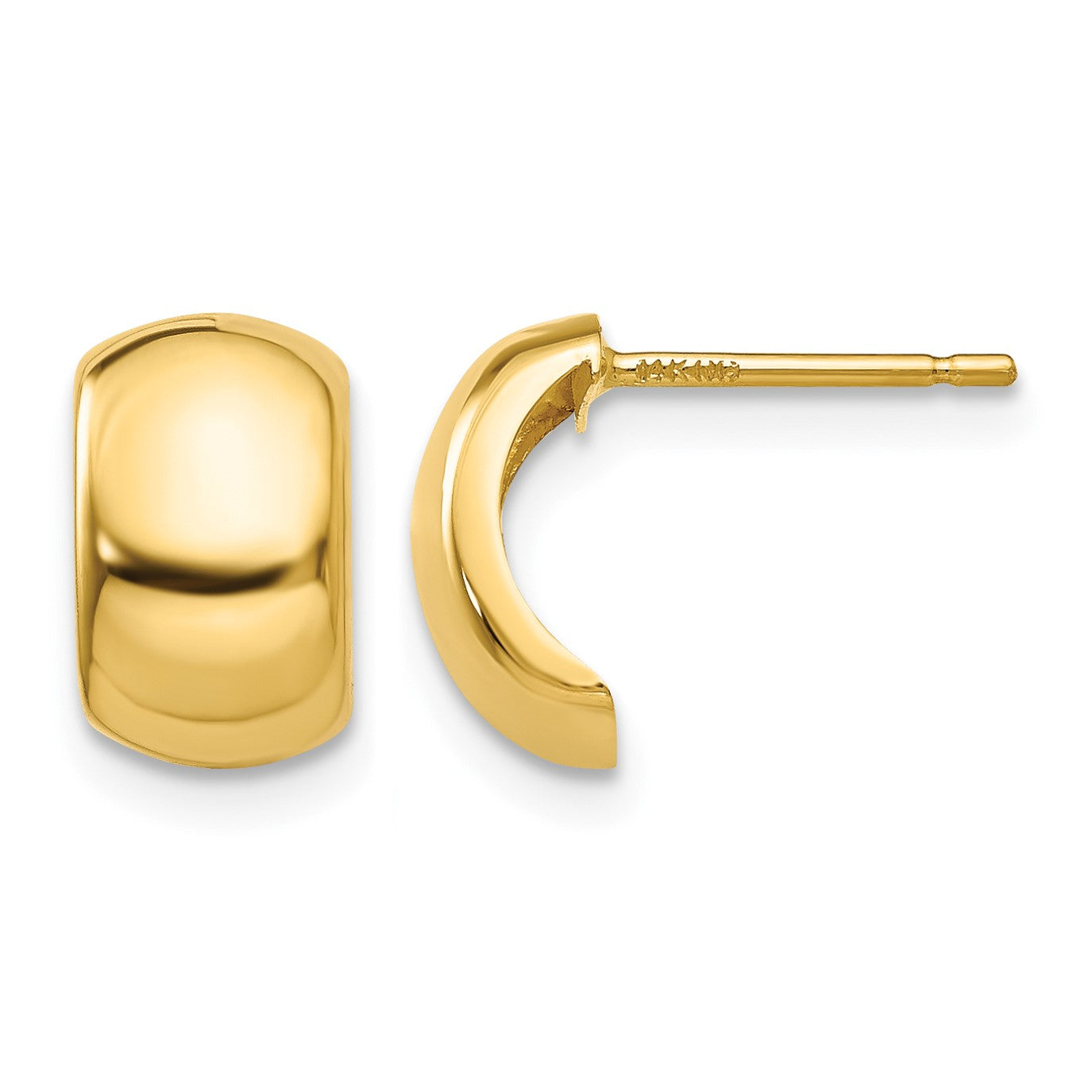 14k Polished Fancy Post Earrings