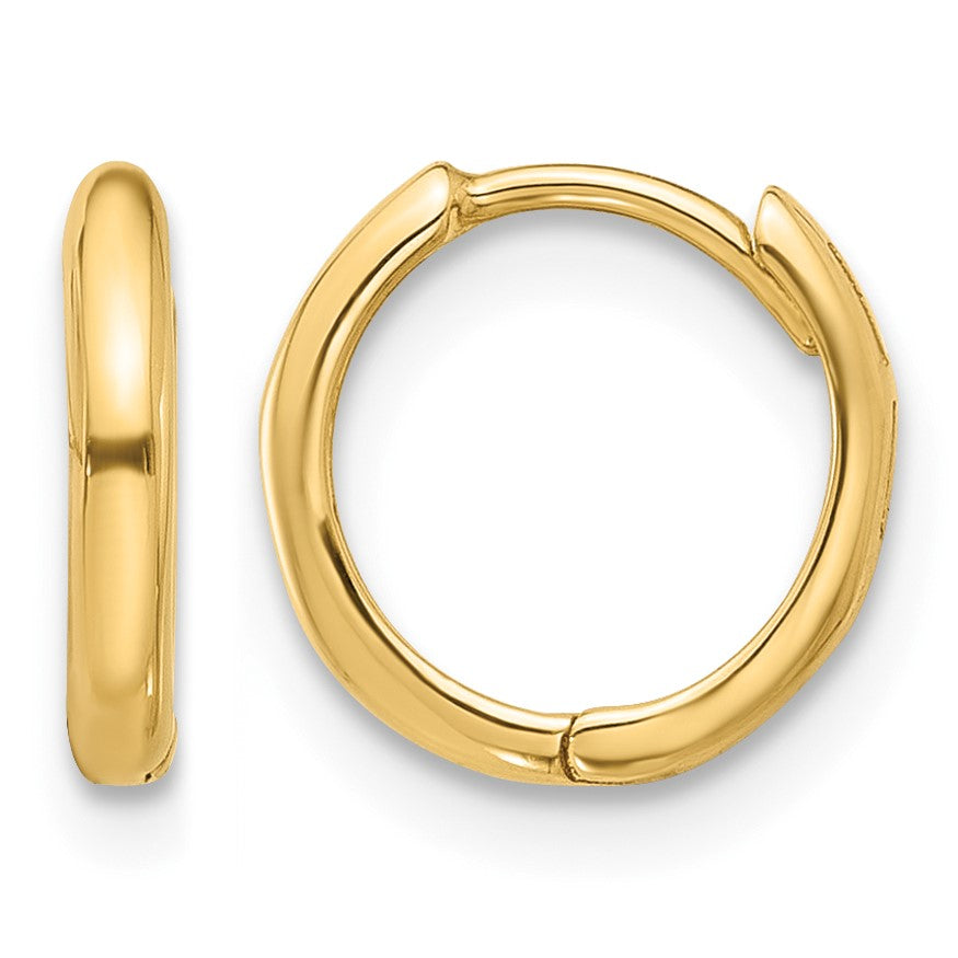 14K Hinged Hoop Earrings
