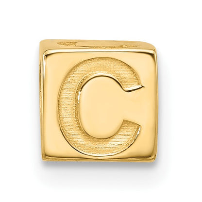 14ky Alphabet Bead Letter C