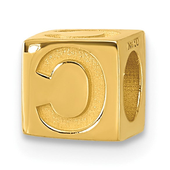 14ky Alphabet Bead Letter C