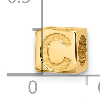 14ky Alphabet Bead Letter C